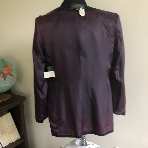 Sz 6 /8 Rare Lauren Ralph Lauren Vintage Y2K Padded Shoulder Blazer Suit - Picture 13 of 14